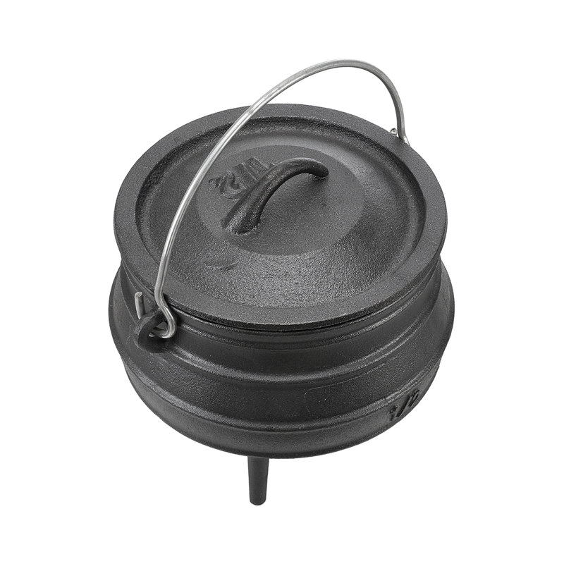 Living And Home Cast Iron Stock Pot, 1.2 Litres