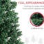 Arbre de Noël artificiel de 8 pi de hauteur, 300 lumières blanches chaudes, 618 pointes, accessoire d'embellissement, ajout de décoration facile à installer, assemblage