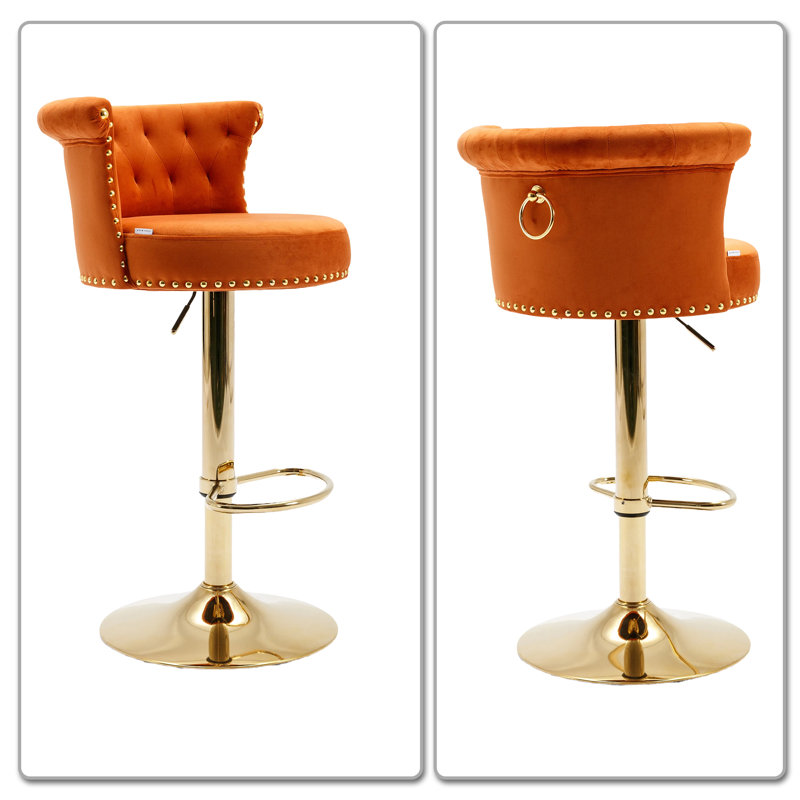 Tabouret de bar Machala, Orange