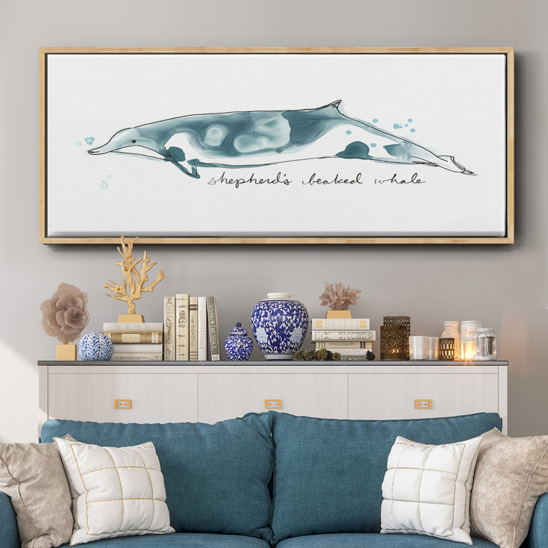 Baleine III - toile encadrée