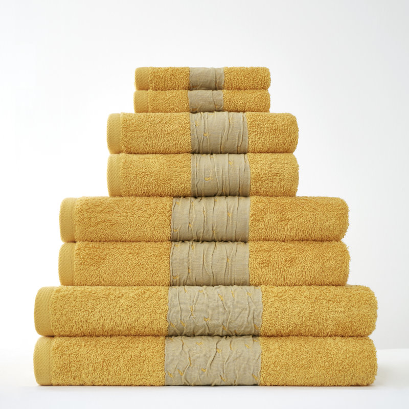 100% Cotton Plush Bath Sheet, Ochre