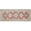 One-of-a-Kind Hand-Knotted 1960s 4'11" x 12'9" Runner Wool Area Rug in Red/Gray/Brown