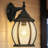 Alhaji 1 Light Wall Lantern in Black-622358957