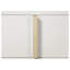 Ensemble de chambre à coucher Josephine White Queen 3 pièces avec tête de lit DEL, commode et miroir