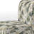 Coastal Abstraction Tropical Pattern - Upholstered Coastal Slipper Chair, Green Accent Chair-1081492341