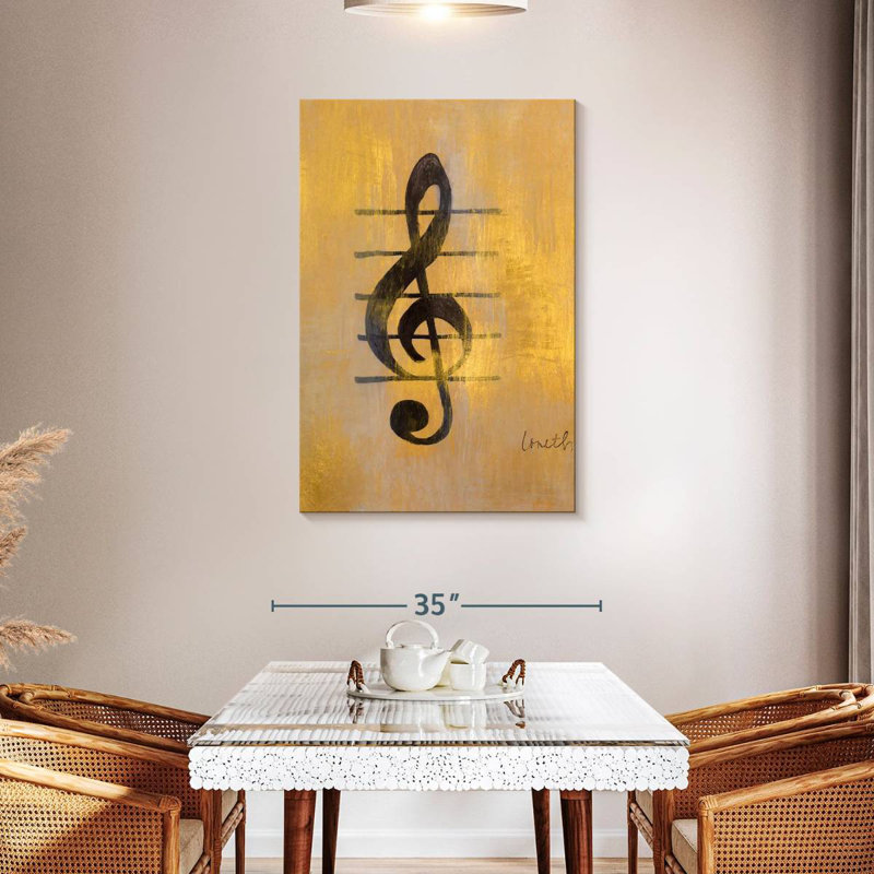 Abarca Treble Clef, 45" H x 30" W