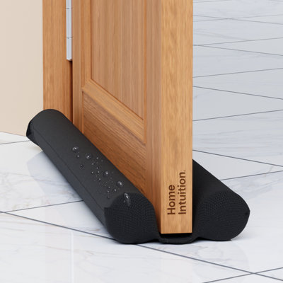 Home Intuition 36 inch Twin Door Draft Stopper for Bottom of Doors Weather Stripping