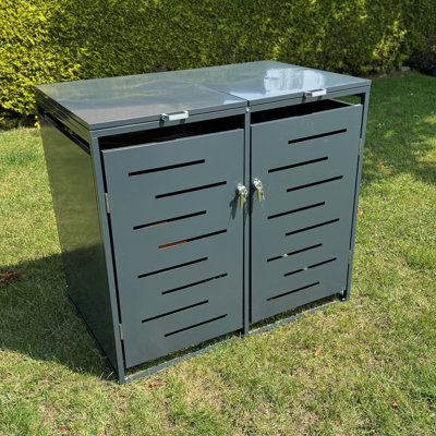 Metal Double Bin Store