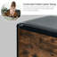 Banc de rangement en similicuir