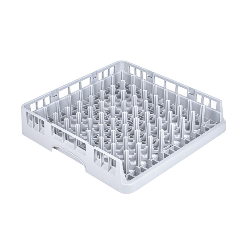 Égouttoir Clean Tek Professional, 1 étagère robuste pour la vaisselle - Égouttoir à vaisselle en polypropylène gris durable et durable, tout usage, idéal pour les assiettes, les plateaux et les bols - 
