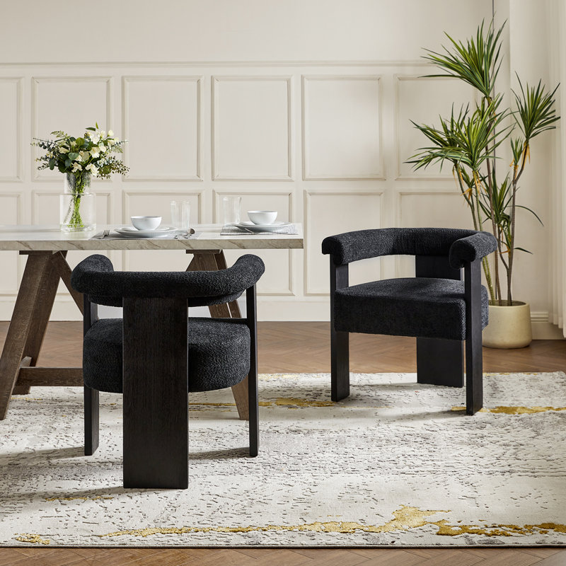 Chaise de salle à manger Weisberg , Noir