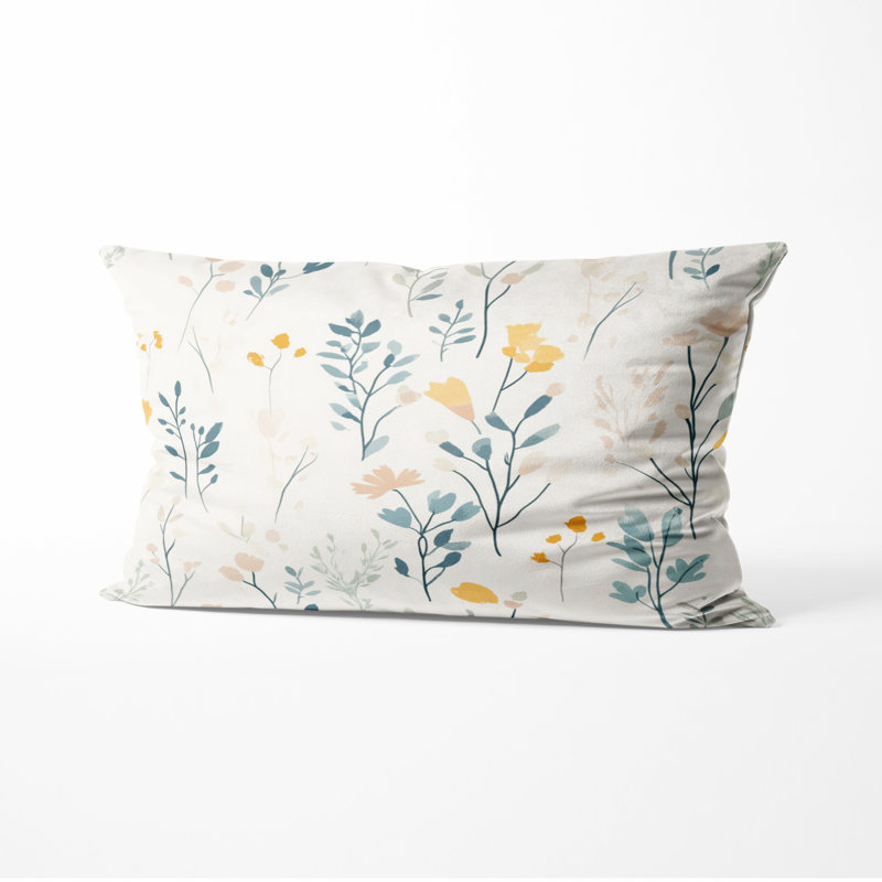 Coussin Floral, H 12 po x l 20 po