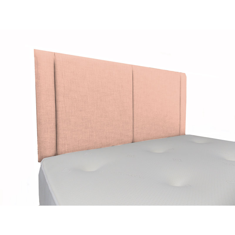 Edrina Upholstered Headboard, King, Plush Velvet, Pink