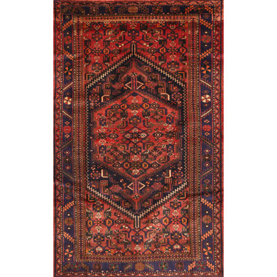 Tapis traditionnel rouge / violet / noir