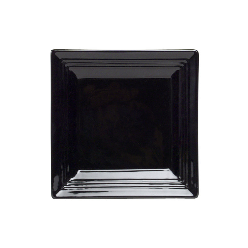 Assiette à salade ou à dessert 8,5 po Concentrix, Noir