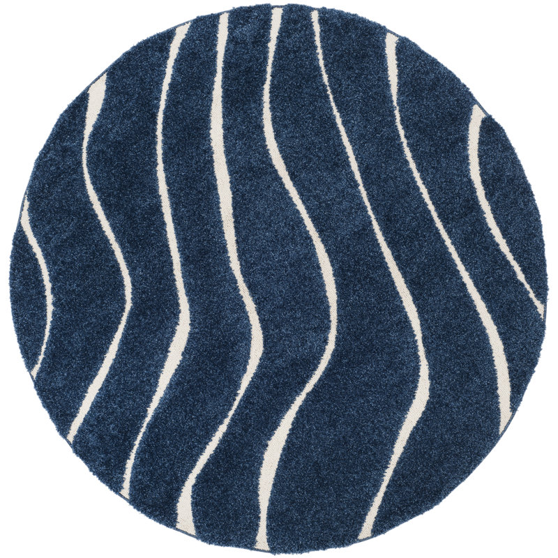 Hibben Abstract Area Rug, Round 122 cm