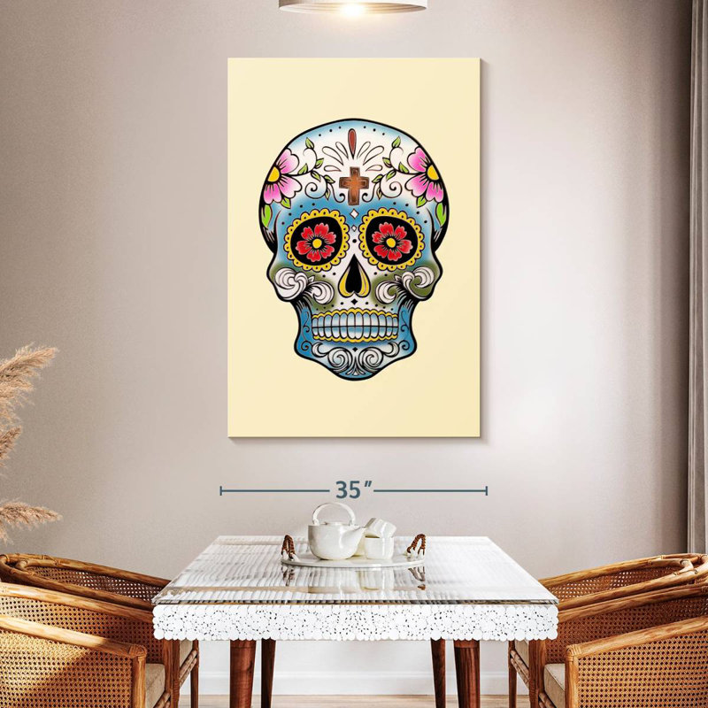 Crâne blanc Lelend Creative, H 51 po x l 34 po
