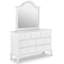 Commode double l 7 po avec miroir Ersin