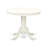 5 Piece Dining Room Table Set Includes a Round Kitchen Table with Pedestal and 4 Dining Chairs, 36x36 Inch, Linen White-2064909667-2064909673-2064909672