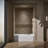 Memoirs Alcove 60" x 33.75" Soaking Bathtub-10978494