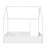 Full Size Wood Bed House Bed Frame With Fence,For Kids,Teens,Girls,Boys