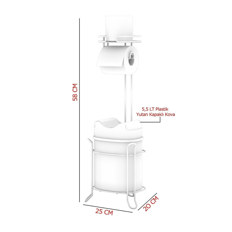 Dorian Free Standing Toilet Paper Holder