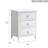 Daniel 3 Drawer Nightstand White