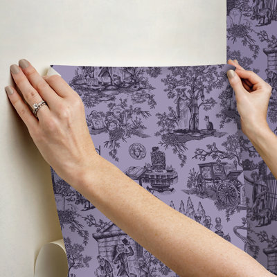 Papier peint adhésif mauve Disney Haunted Mansion
