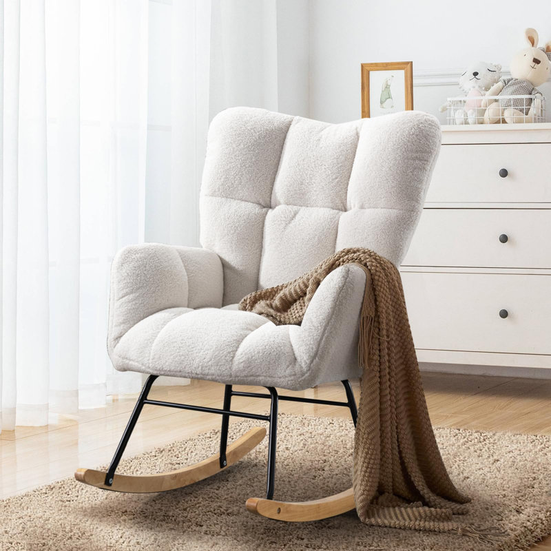 Chaise berçante Ghyslain, Vert foncé
