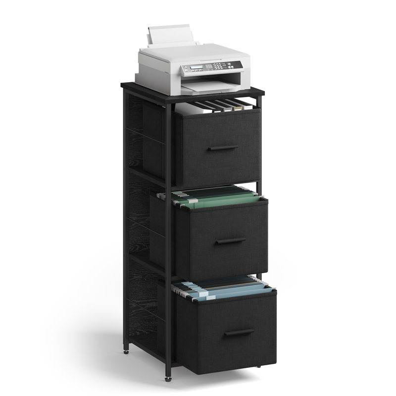 Aeon 38.5cm Wide File Cabinet, Black
