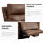 44" Triple power Leather Recliner Chair with Zero Gravity Adjustable Headrest and Built-In USB Port-30325634