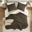 Collection d'édredon et de taie décorative en chenille tricotée gaufrée, 100%, réversible, lavable à la machine, brun-brun, 2 taies décoratives, lavable-128745089