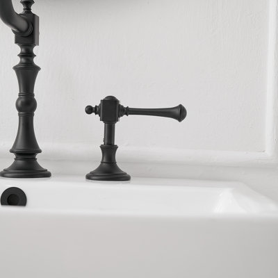 Robinet de salle de bain à large entraxe avec bonde