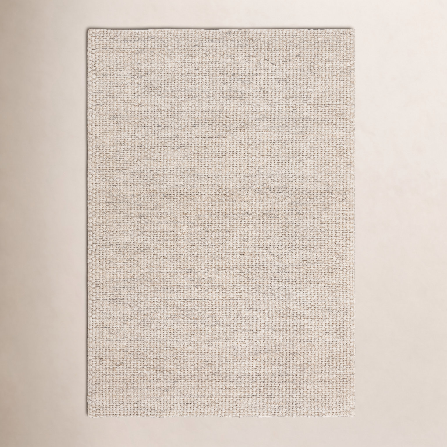 Hero Ivory Hand-Woven Flatweave Rug, Rectangle 2' x 3'