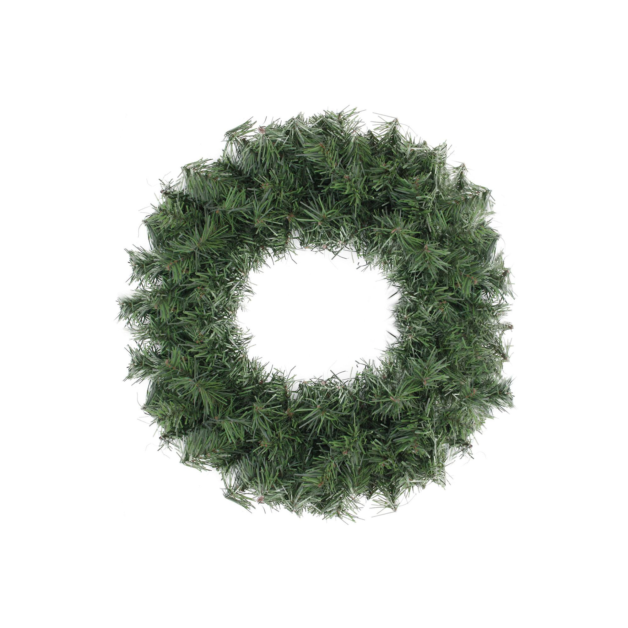 Canadian Pine Artificial Christmas Wreath Unlit, 18" H x 18" W x 4" D