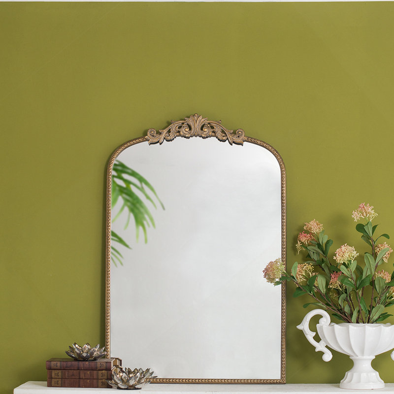 Miroir arqué, décoration murale d'inspiration baroque pour le salon de la chambre à coucher de la salle de bain