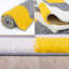 Myshaggy Collection Rugs Geometric Design in Yellow-1816090195