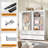Modern 4-Door Wardrobe with 4 Drawers, Multi-Purpose Storage Cabinet for Bedroom, Elegant Design with Ample Space