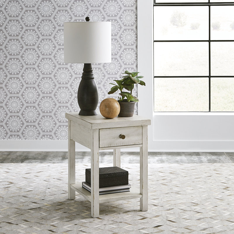  Table d'appoint Bettee, Blanc