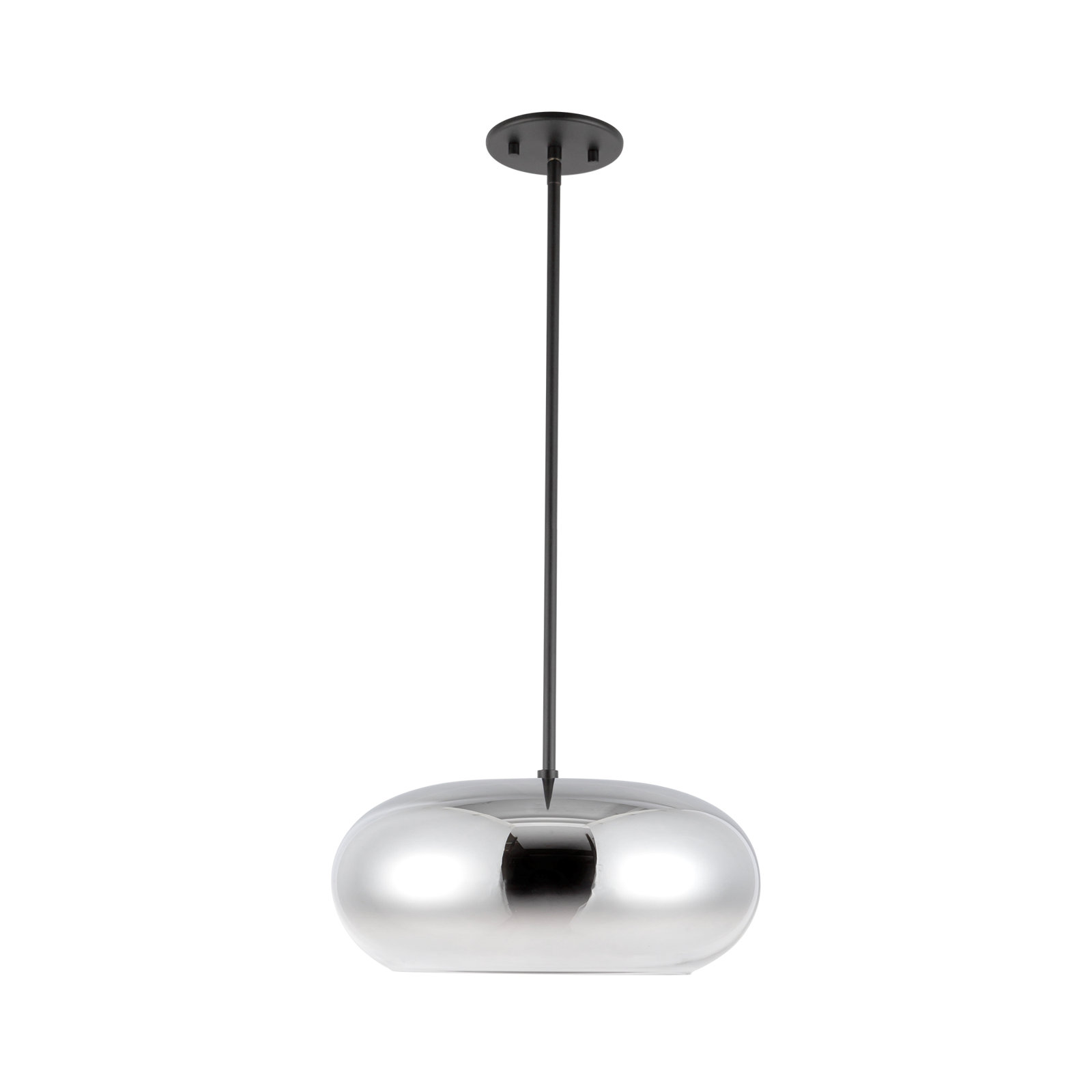 Dimmable LED Single Light Pendant, Chrome