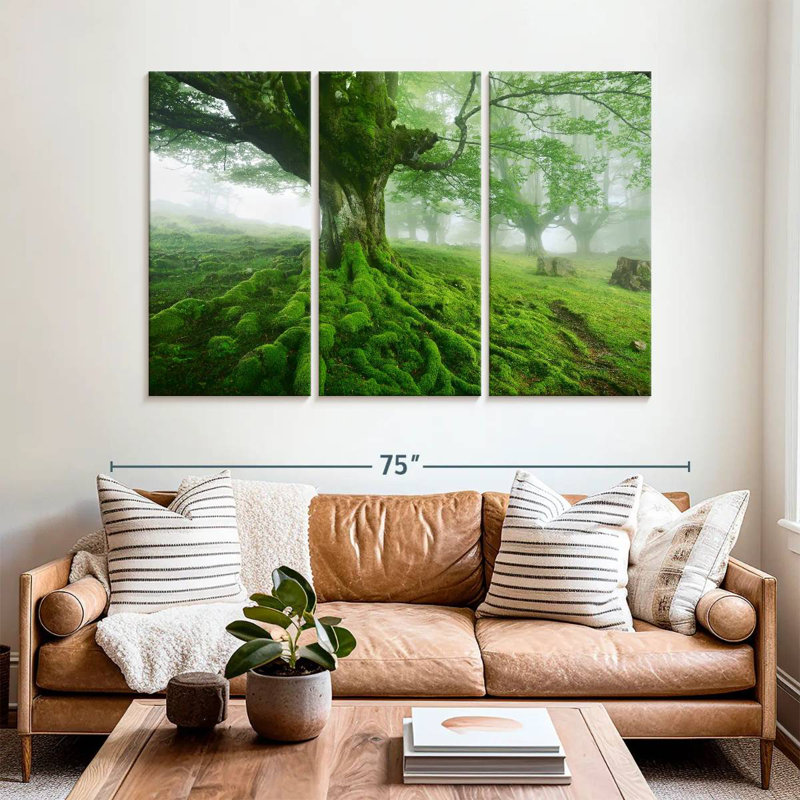 Harnek Mossy Tree, 42" H x 65" W