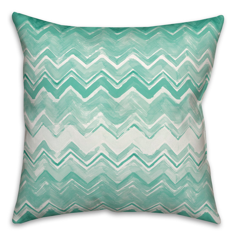 Chevron Outdoor Reversible Throw Pillow