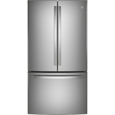 35.75"" Counter Depth French Door 23.1 cu. ft. ENERGY STAR Refrigerator -  PWE23KYNFS