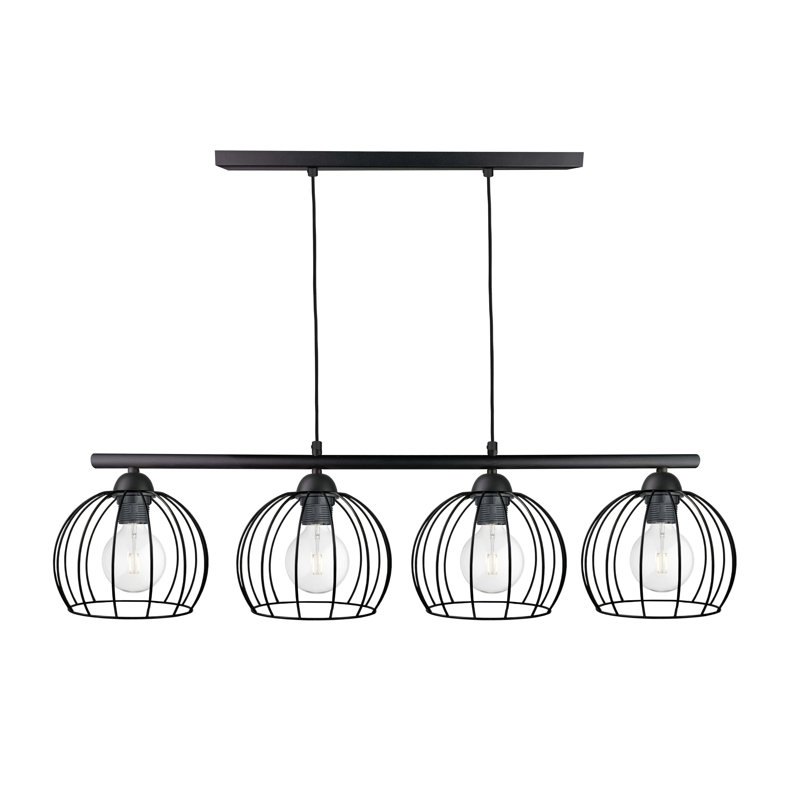 Gharass 4 - Light Kitchen Island Pendant, Black