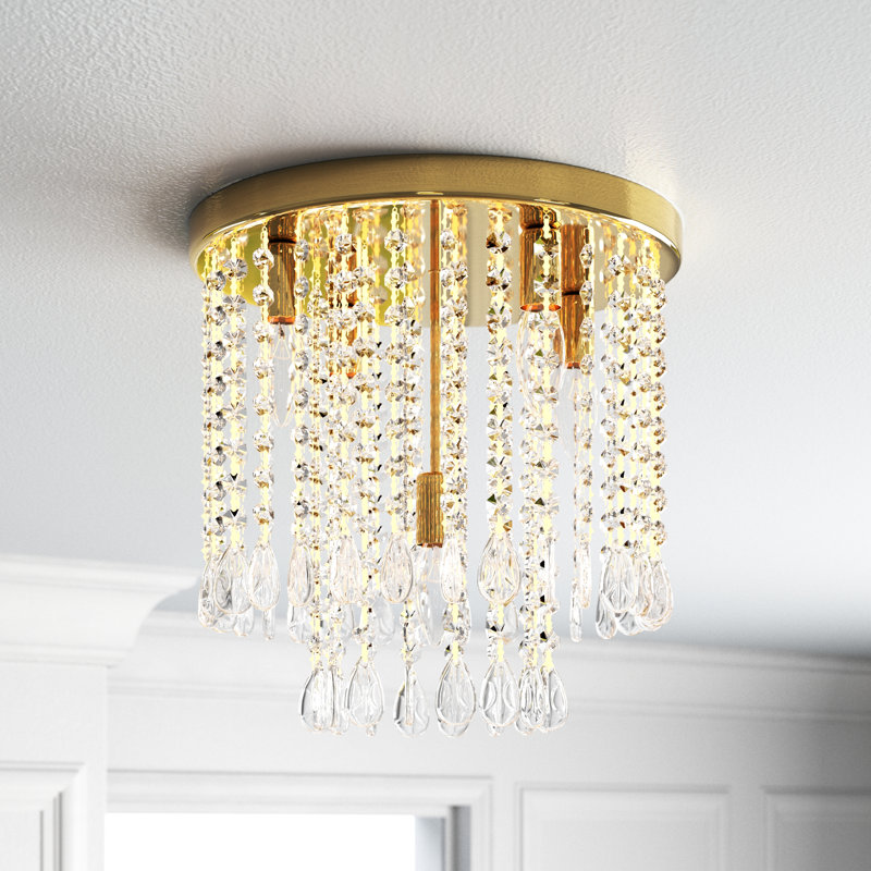 Sophy Flush Mount, Antique Brass