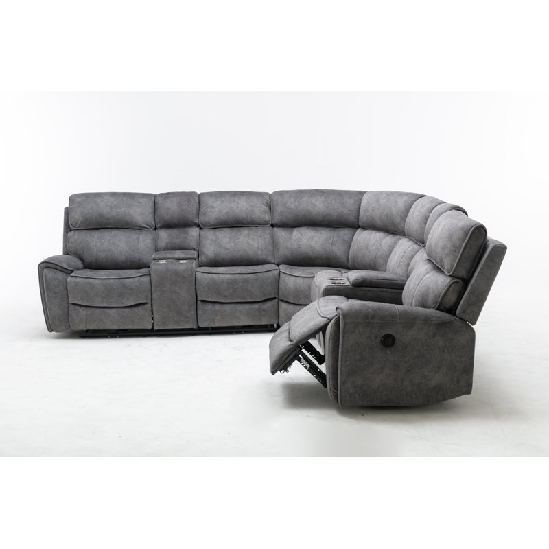 Canapé modulaire inclinable rembourré 3 pièces Nampa