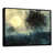 Toile avec cadre flottant noir