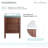 Nadar 24 in. Brown Walnut Bathroom Vanity With White, 3-Hole Ceramic Sink Top-1895706628-1895706630