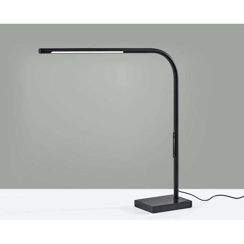 Lampe de bureau à DEL Cullen Interrupteur intelligent, Noir mat