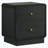 Black 2-Drawer Nightstand Bedside Table